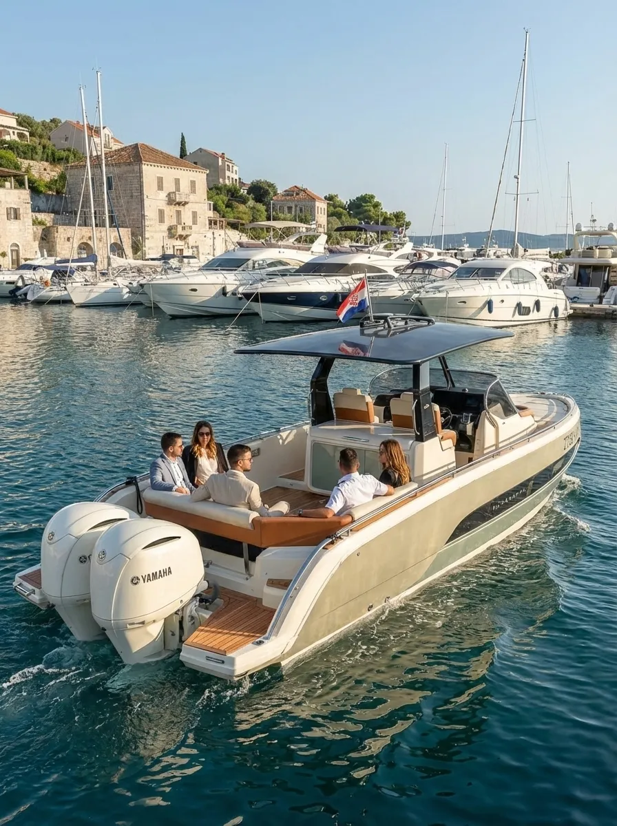 Gäste an Bord der Invictus 320 GTS